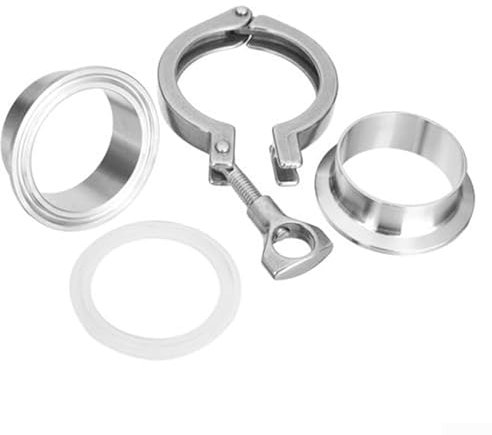 Schnellmontage Edelstahl-Adapter-Set für Bierfässer und Lebensmittel (5,1 cm)