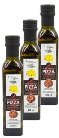 Lot 3x Huile pimentée spéciale pizza - Bouteille 250ml
