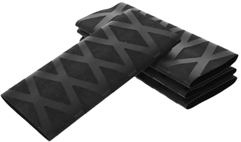 YARNOW Lot de 4 Manchons Thermorétractables Noirs pour Raquette de Tennis de Table, Grip Absorbant la Transpiration, Protection Antidérapante pour Poignées, Accessoire Sportif
