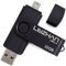 LEIZHAN 32GB Micro USB 2.0 Stick Speicherstick Dual Flash-Laufwerk mit Micro USB-Laufwerk Anschluss für Android Smartphone Tablets & Computer (32GB,Schwarz)