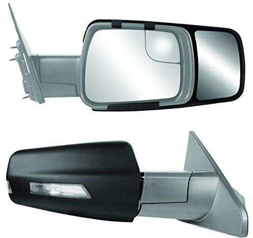 Fit System - 80730 Snap & Zap Custom Abschleppspiegel Paar für Ram 1500 Pick-up, schwarz