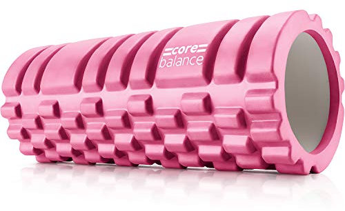 Core Balance Faszienrolle Rücken Wirbelsäule und Ganzkörper für Tiefengewebemassage - Texturierter Sport Foam Roller zur Massage von Triggerpunkten - Faszienrolle Wirbelsäule für Fitness, Gym, Physio