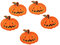 Supvox 5 stücke Halloween Cartoon kürbis gestickte Applique Patches nähen auf Abzeichen Kleidung DIY zubehör (Muster 5)