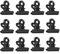 Metal Bulldog Binder Clip, 50 Pezzi Cerniera Clips, 22mm Mini Metallo Clip, Nero Pinze Multiuso per Foto, Cucina di Casa, Forniture per Ufficio (Nero)