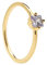 PdPaola Damen-Damenring 925er Silber Zirkonia 56 Gelbgold 32013920