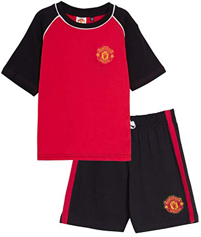Manchester United Pyjamas Courts pour Enfants FC garçons Kit de Football de la Premier League Shorts + T-Shirt Set