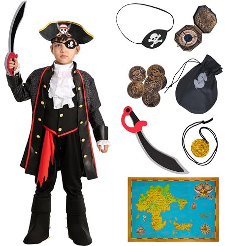 Spooktacular Creations Piratenkostüm für Kinder Jungen Halloween-Dress Up (Toddler (3-4 yrs))