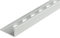 Fuchs Design profilé pour carrelage Premium 6 mm équerre à partir de aluminium argent pâle dans anodisé argent pâle Profil des carreaux Rail en acier inoxydable 1 x 1 m