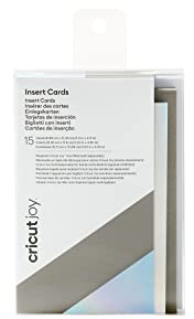 Cricut Joy Insert Cards | Grey & Silver Holographic | 8,9 cm x 12,5 cm (3,5 x 4,9) | 15-Pack | Zur Verwendung mit Cricut Freude