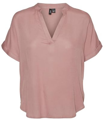 VERO Moda Damen VMBEAUTY SS WVN GA NOOS Top, Nostalgia Rose, XS