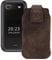 Suncase Original Leather Flip Case Compatible with Nokia 2660 Antique Brown