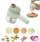 Fiorky 4 in 1 Handheld Electric Vegetable Cutter Set, Multifunctional Vegetable Slicer Cutter Wireless Electric Fruits Garlic Masher Chopper Automatic Press Grater Kitchen Cutting Machine