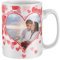 Purple Print House Personalised Image Valentines Day Mug with Love Hearts for Him Her Picture Cup