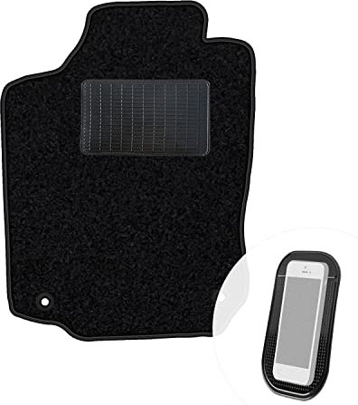 moto-MOLTICO Fahrer Fußmatte Auto Velours Fahrerseite Autoteppiche Schwarz Fahrermatte 1-teilig passend für Opel Corsa C 2000-2006