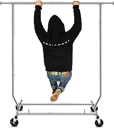 HOKEEPER profil kleiderständer auf rollen schwerlast kleiderschrank clothes rollen (S001)