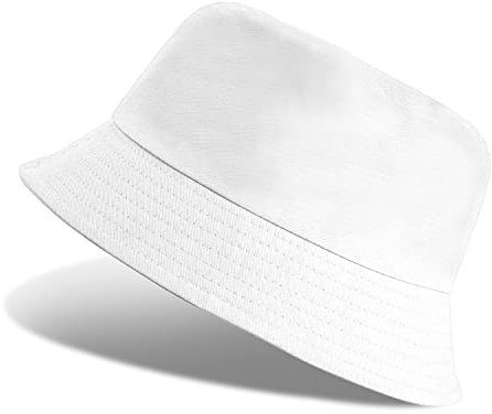 Tuopuda Fischerhüte Herren Bunt, Bestickte Hut Freizeithut Anglerhut Unisex Hüte Kappen Cap Outdoor Sommermütze 56-58cm, Weiß-B