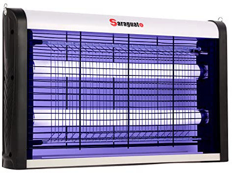 Zapper eléctrico para Insectos para Interior, matamosquitos con luz Ultravioleta, Trampa para Moscas de Insectos para Control de 2800V (20 Watt) plagas para el hogar, Patio (1)