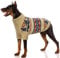 Hundepullover XL, Hundemantel XL Strickpullover Hund Sweater für Hunde Mantel Winter Hundepulli Weihnachten(Khaki, XL)