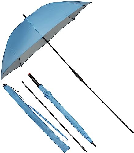derby Strandschirm XXL Regenschirm und Sonnenschirm mit UV-Schutz - blau