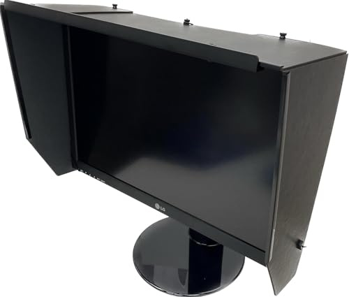 Photodon 20–24.9 Wide Adjustable Monitor Hood - Enhances Privacy & Reduces Glare (Measured by Width, Not Diagonal)