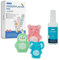 Kinder Kühlpads & Kinderpflaster & Wundspray | Beulen, Weisheitszähne, Prellungen | Mini Kühlpack reusable, mit Perlen und weicher Stoffrückseite | Elefant Hippo Pinguin