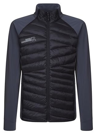 Rock Experience REMJ11541-C289 LANCELOT HYBRID MAN JACKET UOMO Giacca 0208 CAVIAR+1323 EBONY M