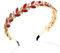 IYOU Kristall Hochzeit Stirnbänder Strass Rot Braut Haarbänder Krone Kristall Kopfstück Tiara Gast Braut Haarschmuck für Frauen