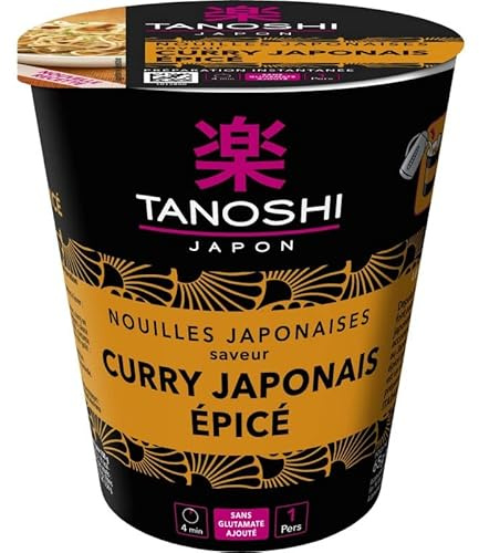 Tanoshi - Cup Noodles Curry Spice 65g - Three Items