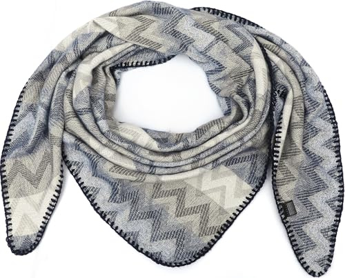 FASHION YOU WANT XXL Schal flauschig schal-tuch damen dicker dreieckstuch groß Wolle Azteken UNI Farben kuschelig
