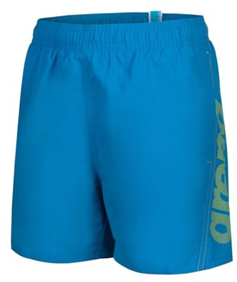 Arena Jungen Fundamentals Logo Jr Boxer Swim Trunks, Blue Lake-Soft Green, 164 EU