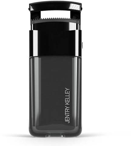 JENTRY KELLEY Heated Eyelash Curler, Rechargeable with 2 Heat Settings and Lash Separation Comb
