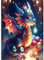 AIRDEA Cartoon Drache Diamond Painting Set für Erwachsene, Diamond Painting Kits, 5D Diamant Malerei Set, DIY Diamantmalerei Basteln Bilder Arts als Geschenk für Home Wand Décor 30x40cm