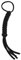 Osmond Quadrat geflochtenes Messer Lanyard - Black