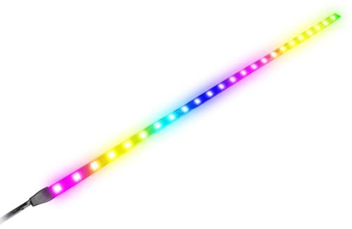 Goshyda PC-LED-Lichtleiste, 365 Lichteffekte, 16 Millionen Farben Programmierbar, 15,7 Zoll Länge, Adressierbarer LED-Streifen, für Motherboard, Gehäuse