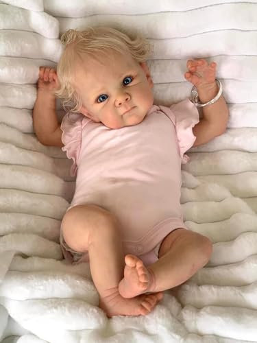 Anano Full Body Reborn Dolls Girls - 18 Inch Realistic Reborn Baby Dolls Look Like Real Newborn Baby Girl Doll Full Body Silicone Vinyl Babies Look Like Real Preemie Babies Girl