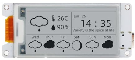2,13 Zoll LoRa E-Ink Display Modul, ESP32-S3 USB C Mit SX-1262 LoRa ESP32 Support WiFi BLE Meshtastick für Arduino (Mit Acrylschale + Antenne)