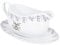 YöL 350ml Gravy Boat Saucer Silver Stag Porcelain Jug Christmas Dinner Setting