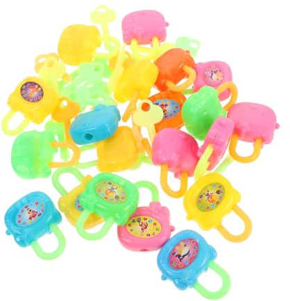 ibasenice 20pcs Toddler Door Handle Lock Set Child Safety Lock Key Unlock Toy Padlocks Keys for Preschoolers