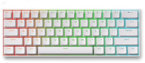 MCHOSE ACE60 Pro 60 % Englisch Kabelgebundenes Layout 8000 Hz 0,02 mm Schnellauslöser TTC Uranus kompatibel Magnetschalter Standrad HE Magnet ohne Tenkey 61 Tasten Hot Swap Snap Tap 8K Polling