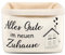 Xuniea Brotkorb Alles Gute im Neuen Zuhause Geschenk zum Umzug oder Auszug Brötchenkorb Einzugsgeschenk Brottasche Geschenkidee zum Einzug Brotkorb aus Stoff (Weiß)