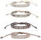 TONAUP Böhmische Gewebte Armbänder, Handgefertigt Verstellbar Freundschaftsarmbänder, Geflochtenes Wickelarmband Armband für Damen Herren Handgelenk Fußkettchen (Color B)