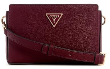 Guess Meridian II Crossbody Top Zip Wine