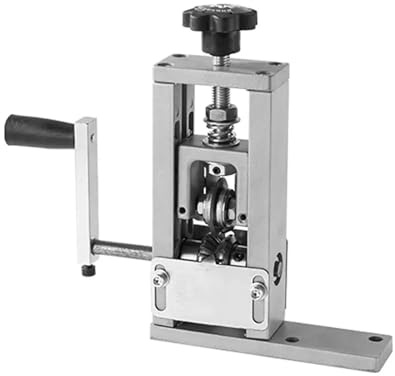 Portable Wire Stripper Manual Wire Stripping Tool 1-25mm Cable Electric Peeling Machine with Hand Crank Hand Electric Drill Multiple Application Scenarios(Aluminum Alloy Stripping Machine)