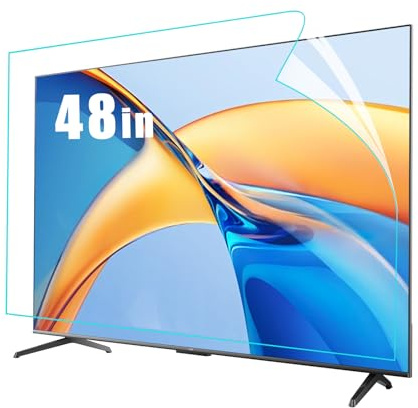 48 Zoll Anti-Blau-Licht-Matte TV-Bildschirmschutzfolie, reduziert Reflexionen, Blau-Licht-Blockierung & Blendschutzfilter, verringert Augenbelastung bei 4K HDTV,48inch(1056x596mm)