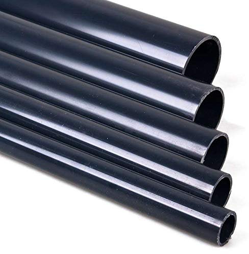 1 Meter PVC Rohr, Druckrohr 10 und 16 bar 25 32 40 50 63 mm PVC-U ohne Muffe für Gartenteich, Aquaristik, Sanitär, BAU und Abwasser (25 mm)