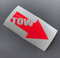 Schönheits Shop Tow Rallye NEON ROT Auto Aufkleber Abschleppöse Tuning Winter Drift Pfeil