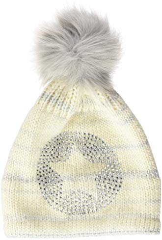 Döll Mädchen Pudelmütze Strick Mütze, Weiß (Snow White 1050), 51