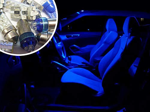 CarModShop ASTRA4INT-B Blue Interior LED Bulb Kit Set Lighting
