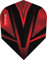 Harrows Vivid Standard Dart-Flights, 100 Mikrometer, 1 Set (3 Stück) (rot)