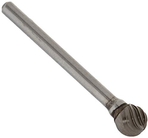 KARNASCH 114034007 Pernos de Fresado de Metal Duro, Cónica Punta Recta, KUD Forma, HP-9 Dentado,
